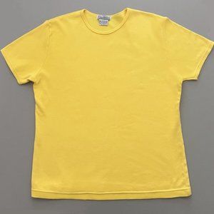 Ellen Ashley Short Sleeve Yellow Tee 100% Cotton (XL) Excellent Condition